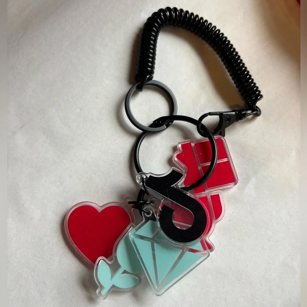 TikTok multi charm stretchy band key influencer chain